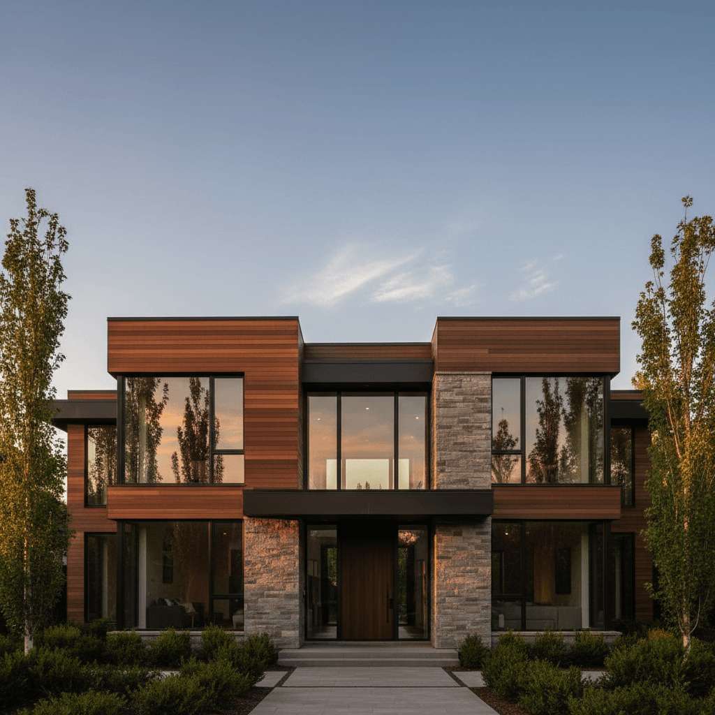 New residential construction exterior